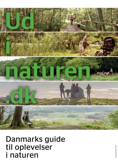 reklame med forskellige naturområder og tekst udinaturen.dk 