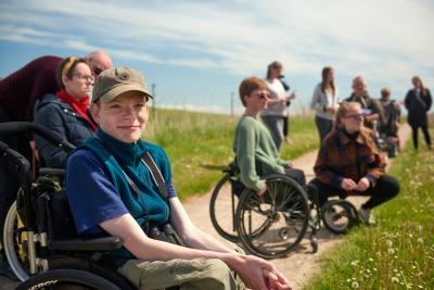 Frontløberne i Natur for alle ved Musholm handicap