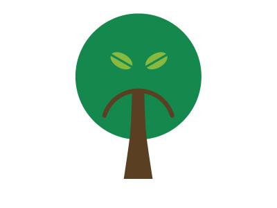 Logo med surt træ naturens værn 